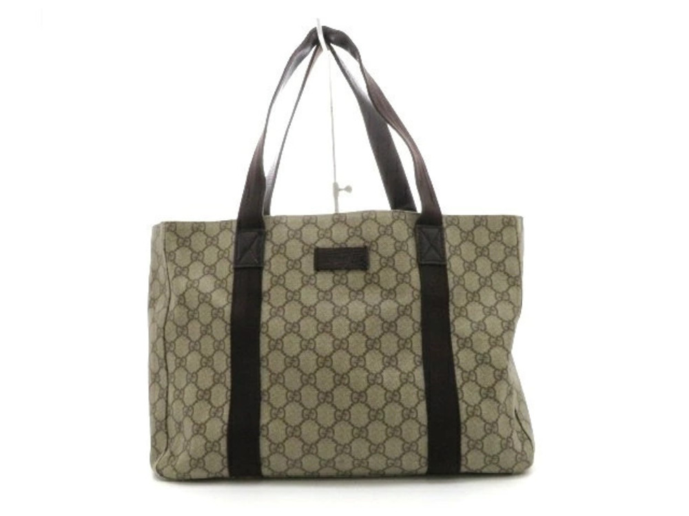 Gucci tote bag canvas Beige Cream brown